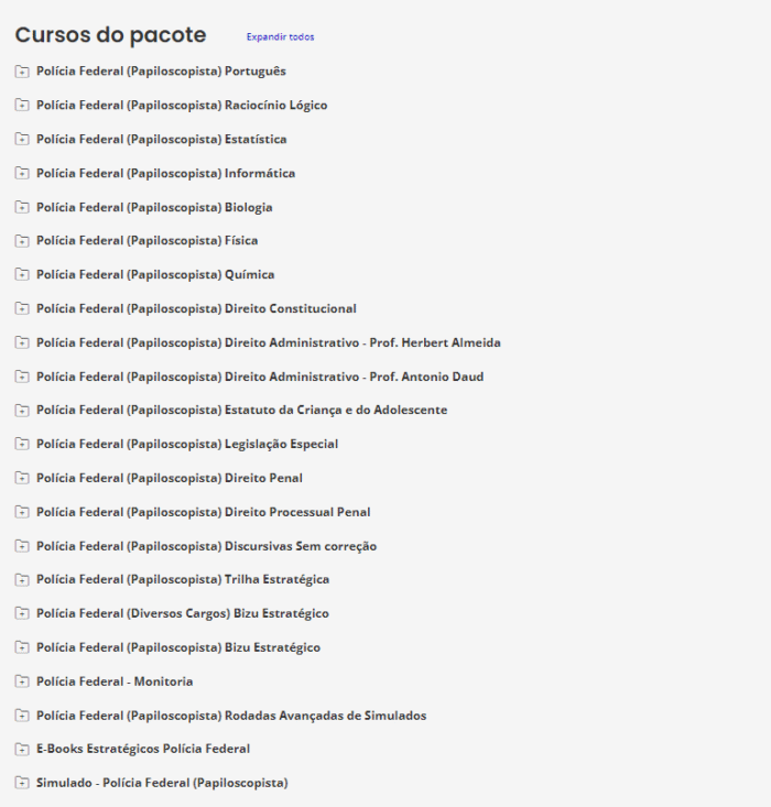 PF 2025 – Papiloscopista – ESTRATÉGIA - Rateio Polícia Federal Policial - Imagem 2