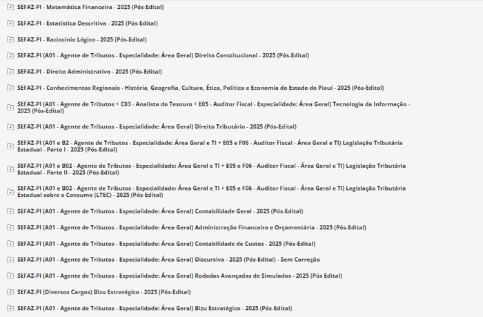 SEFAZ PI Agente de Tributos Pós-edital 2025 - Estrategia - Rateio Piaui Secretaria da Fazenda SefazPi Pos Edital 2025 - Imagem 2