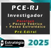 PCE-RJ (Investigador) – Pacotaço – Pacote Teórico + Pacote Passo Estratégico – Estrategia 2025 - PC RJ Rio de Janeiro Policia Civil Policial