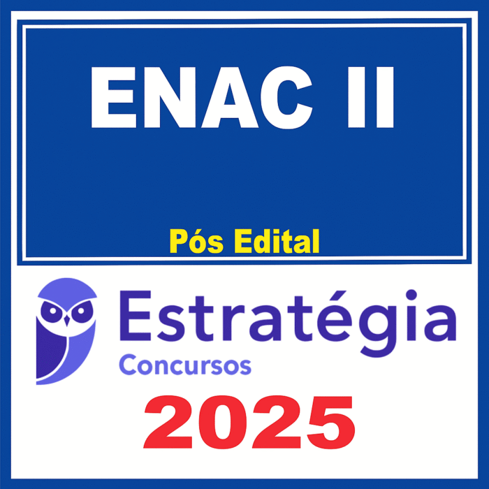 II ENAC – Pacote Teórico – Estrategia 2025 (Pós-Edital) – Exame Nacional de Cartórios – ENAC 2