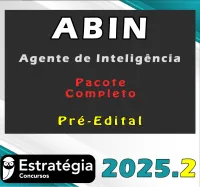 ABIN (Agente de Inteligência) – Pacote Teórico 2025.2 (Pré-Edital)