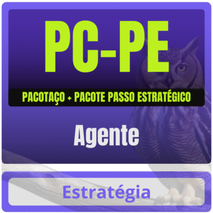 PC-PE (Agente) Pacotaço – Pacote Teórico + Pacote Passo Estratégico - Estratégia Polícia Civil PCPC Pernambuco Policial PC PE