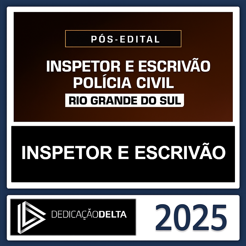 PC RS - RETA FINAL INSPETOR E ESCRIVÃO DE POLÍCIA RIO GRANDE DO SUL - RATEIO POLICIA CIVIL PCRS POLICIAL AGENTE