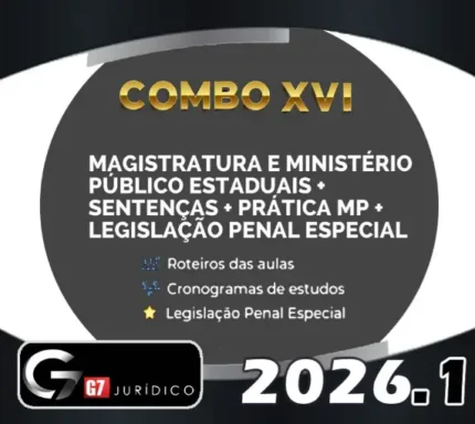 Magistratura e Ministério Público Estaduais + Sentenças + Prática MP + LPE – G7 2026 - Rateio Juiz MP Regular Todos Estados