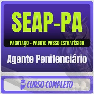 SEAP PA (Agente Penitenciário) Pacotaço – Pacote Téorico + Pacote Passo - Estratégia - 20226 - Rateio Agepen Pará PP PA SEAPPA Policia Penal
