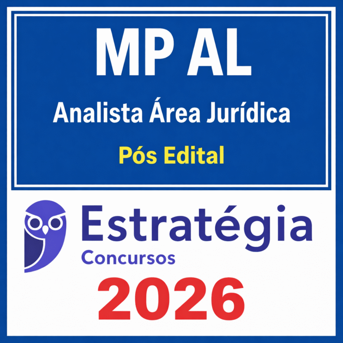 MP AL Analista Área Jurídica Pós edital - Estratégia - 2026 - Rateio MPAP Alagoas Ministério Público Pósedital