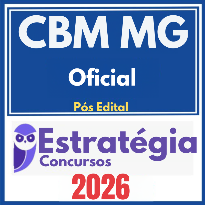CBM MG (Oficial) Pós Edital – Estratégia 2026