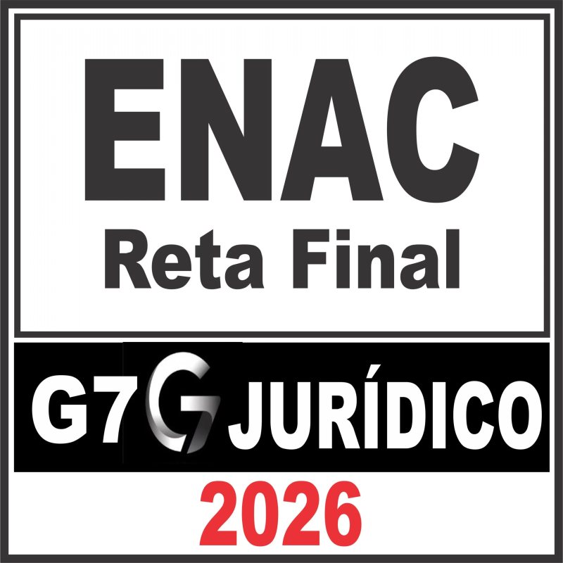ENAC (Exame Nacional dos Cartórios) Reta Final – G7 Jurídico 2026